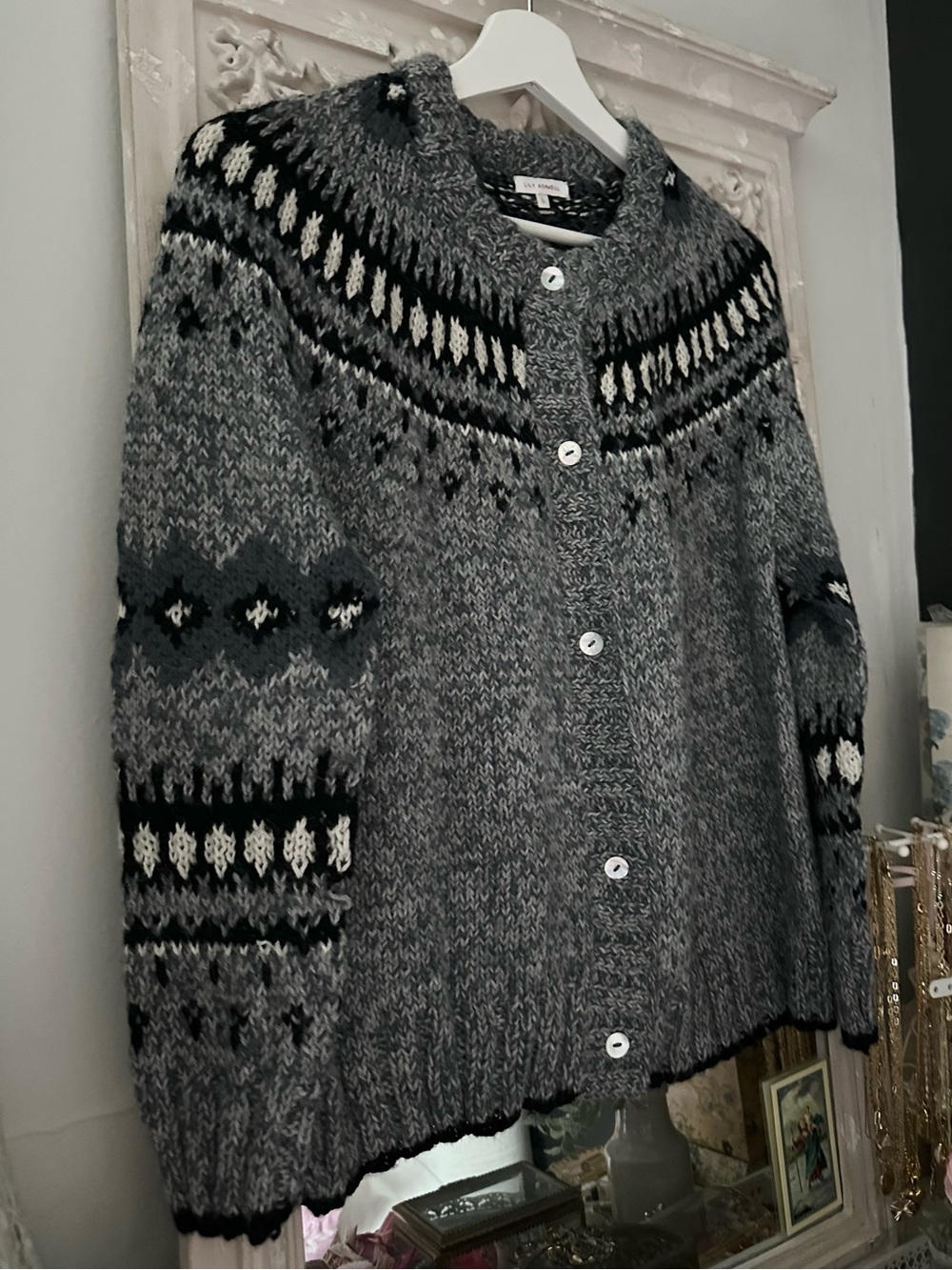 Lily Ashwell Fair Aisle Wool Alpaca Cardigan